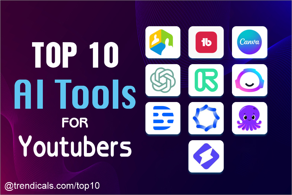 Top 10 AI Tools For Youtubers